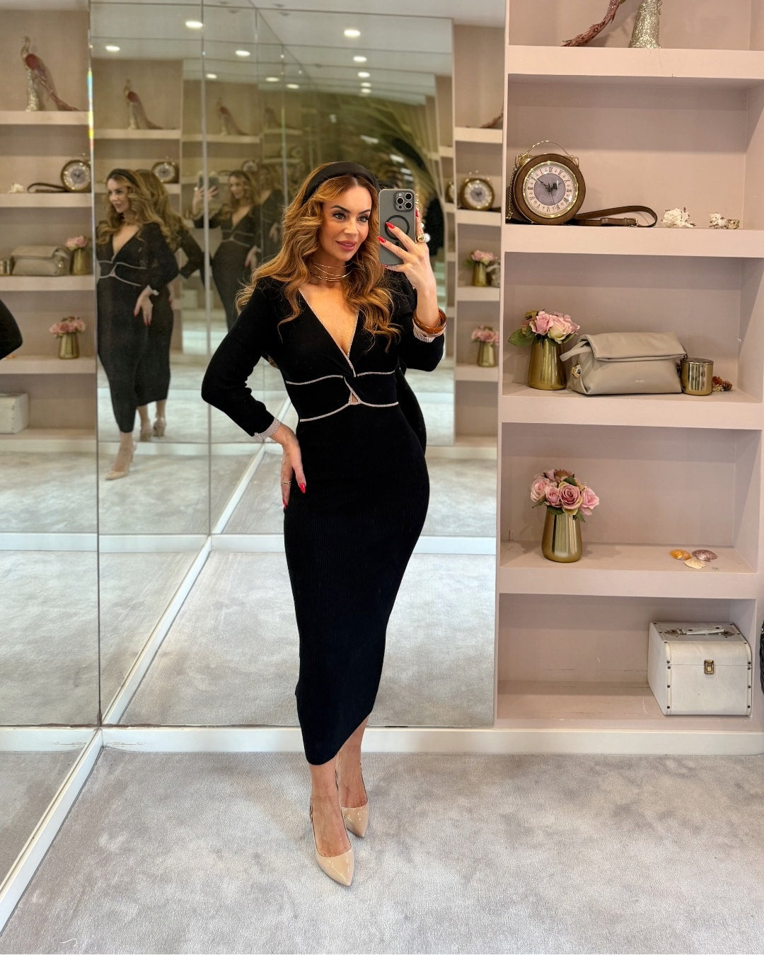 Vestido malha midi - Liujo