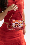 Crossbody c/corações e lantejoulas