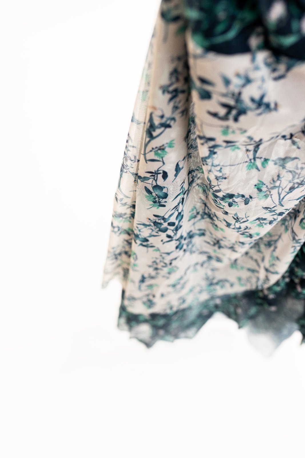 Vestido Tule Flores