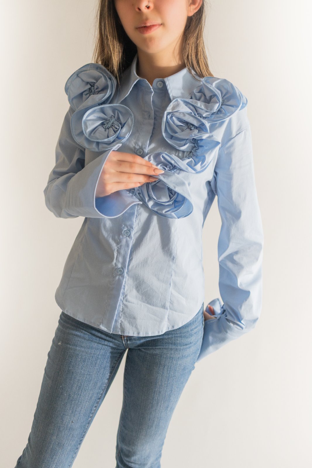 Camisa c/rosas