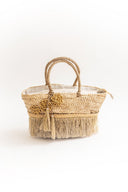 Bolsa cesta rafia