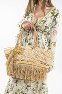 Bolsa cesta rafia