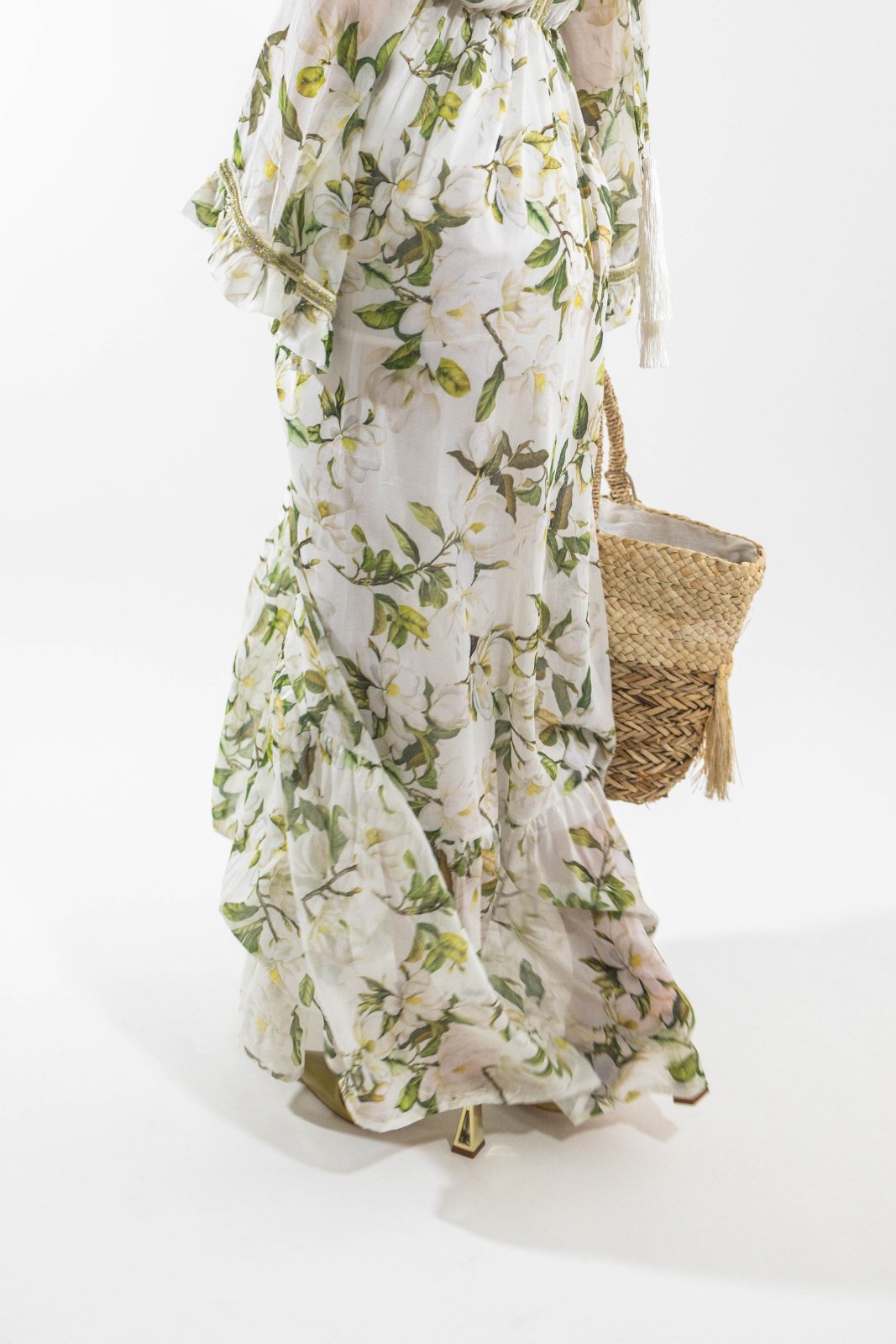 Vestido longo floral